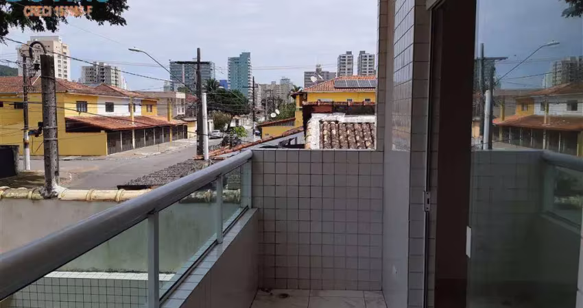 468MIL - CASA SOBREPOSTA ALTA INDIVIDUAL 2 QUARTOS 1 SUÍTE SACADA  CANTO DO FORTE 100 METROS DA AV MAL MALLET