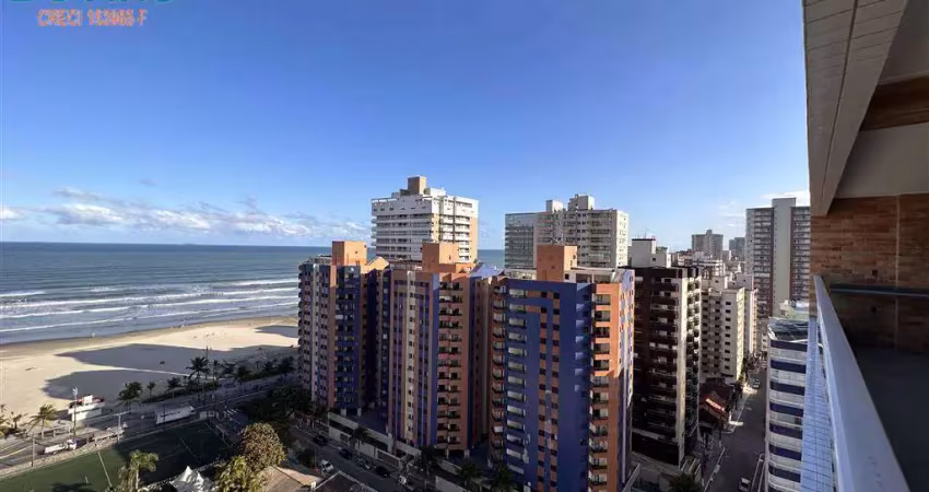 Vista mar definitiva de todas unidades desta planta - na quadra da praia da aviacao - divisa com a praia da vila guilhermina.