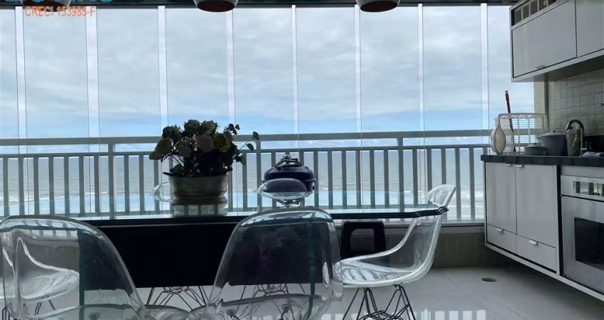 Apartamento frontal com belos planejados - ilumição especial - lazer de clube na cobertura - bairro aviação - alto padrão - 3 dormitorios sendo 2 suite - andar alto - linda vista do mar