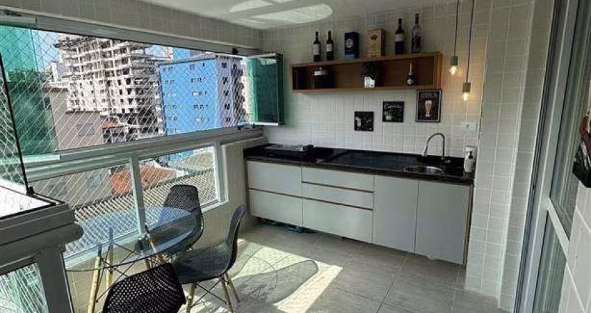 720mil - mobiliado 2 quartos um suite andar alto 150m do mar lazer d eclube