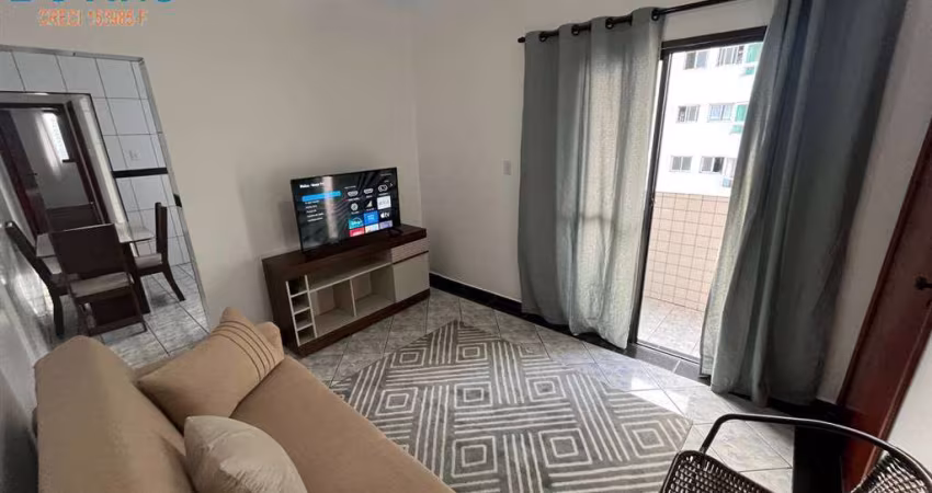 280MIL A VISTA - 1 DORMITÓRIO COM SACADA SEMI MOBILIADO ELEVADOR PRAIA DA VILA GUILHERMINA