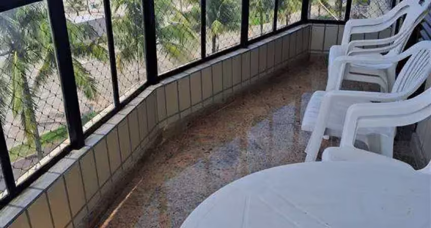 3 dormitórios com sacada frente mar no caiçara por apenas r$580.000,00 aceita fianciamento bancário, fgts, minha casa minha vida