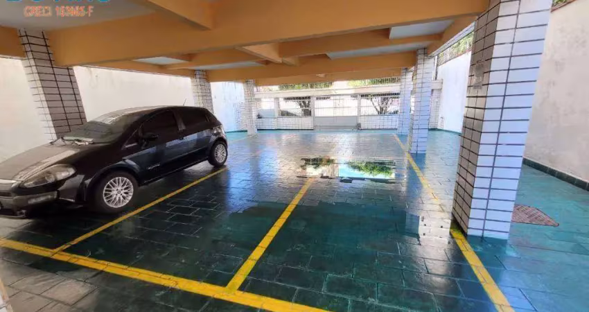 225mil - apartamento 1 dormitório - segundo andar de escada - 350m do mar, sala e quartos amplos