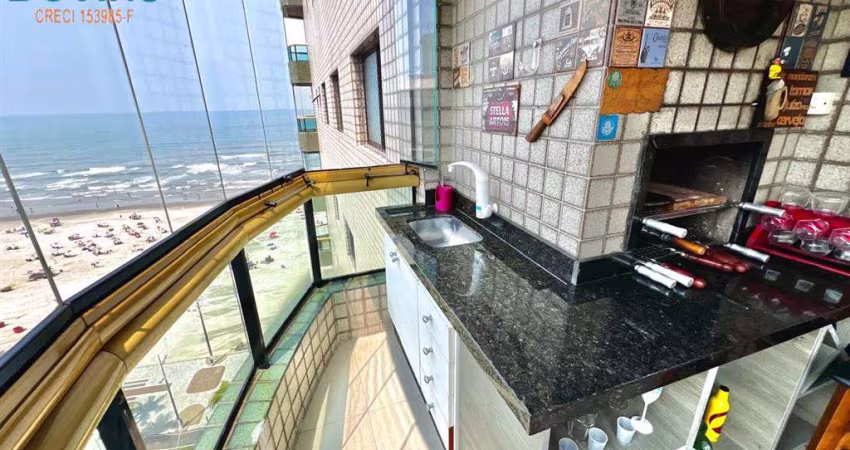 680mil - Apartamento 114m area util tem rebaixamento em gesso na sala e planejados na cozinha e demais ambientes, 50m da praia da aviação, Mobiliado. vista mar.