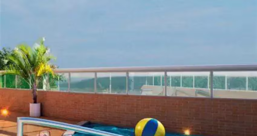 Apartamento 2 quartos com 1 suíte - sacada gourmet frente rua vista livre - lazer completo - praia guilhermina