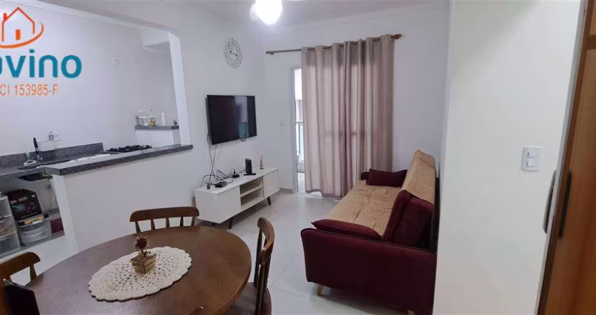 APARTAMENTO  1 Dormitório - Semi- Mobiliado-Delicada  Sacada Gourmet - Lazer com Piscina- na Praia do Canto do Forte !
