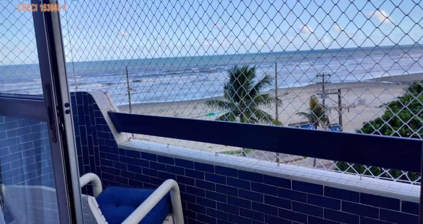 LINDO APARTAMENTO FRENTE MAR, DECORADO, 2 DORMITÓRIOS COM 2 SACADAS, FRENTE MAR, R$585.000 À VISTA OU PELOS BANCOS