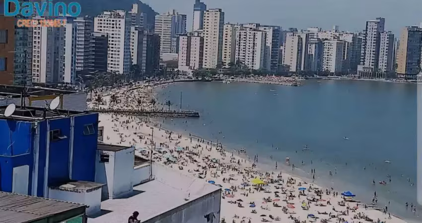 169.900 - linda kitnet mobiliada - frente mar Praia do Gonzaguinha, São Vicente.