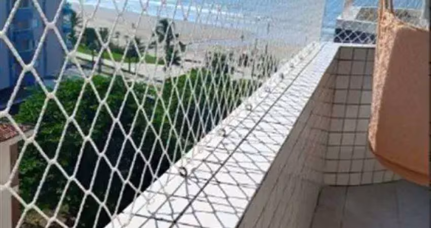 Belo apartamento com 52m², sendo 1 dormitório, duas sacadas com vista para o mar, prédio a 50 metros da praia, por r$340.000 à vista ou pelos bancos