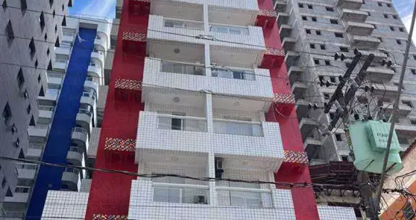 1 dormitório suíte semi mobiliado - lazer completo vaga de garagem elevador piscina localizado no canto do forte - duas sacadas