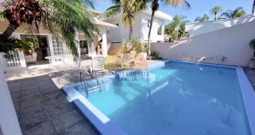 Casa em condomínio para locação em guarujá, jardim acapulco, 4 dormitórios, 2 suítes, 5 banheiros