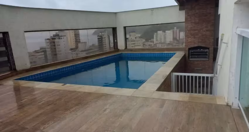 Cobertura para venda em guarujá, praia das astúrias, 3 dormitórios, 1 suíte, 3 banheiros, 2 vagas