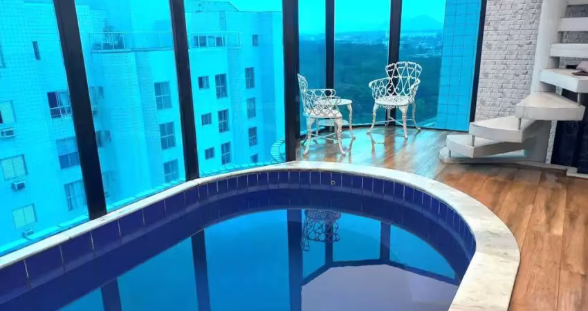 Cobertura para venda em guarujá, praia da enseada, 2 dormitórios, 1 suíte, 2 banheiros, 2 vagas