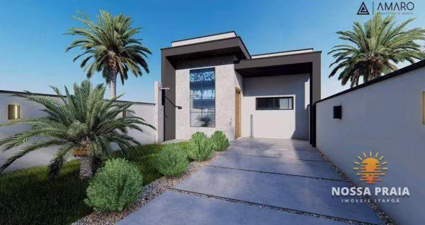 Casa com 2 dormitórios à venda, 65 m² por R$ 341.000,00 - Princesa do Mar - Itapoá/SC