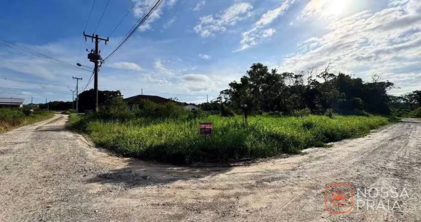 Terreno de esquina à venda, 437 m² por r$ 197.000 - volta ao mundo i - itapoá/sc