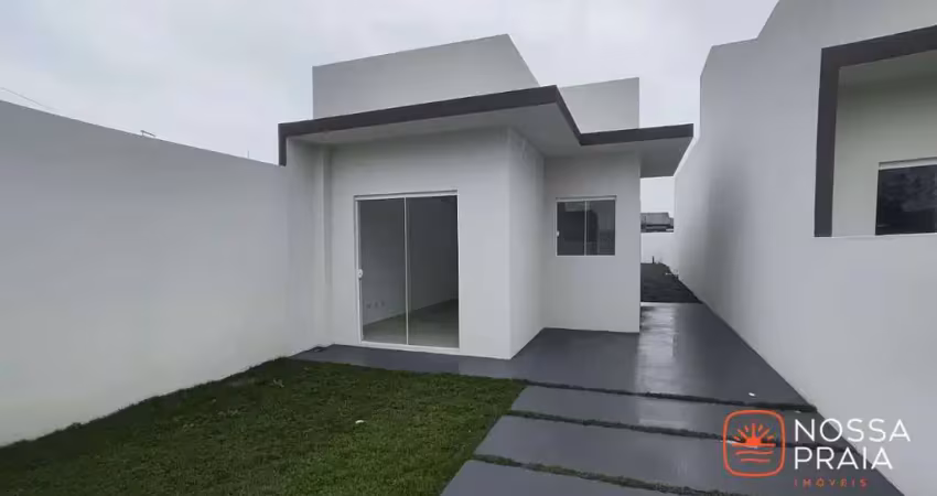 Casa com 2 dormitórios à venda, 53 m² por r$ 310.000 - jardim da barra - itapoá/sc