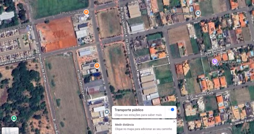 TERRENO COMERCIAL A VENDA E LOCAÇÃO DE 1660 METROS QUADRADOS NA AVENIDA JUSCELINO K. DE OLIVEIRA