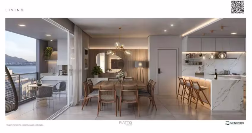 Lançamento de apartamentos próximo a orla do bairro cacupé em florianópolis/sc