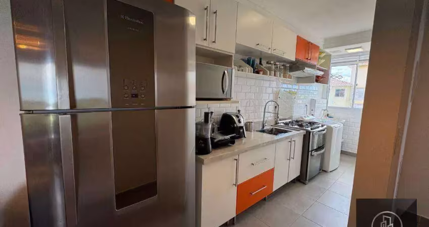 Apartamento com 2 dormitórios à venda, 45 m² por r$ 300.000 - condomínio villa flora - votorantim/sp
