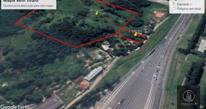 Área à venda, 2500 m² por r$ 2.500.000 - castelo branco - sorocaba/sp