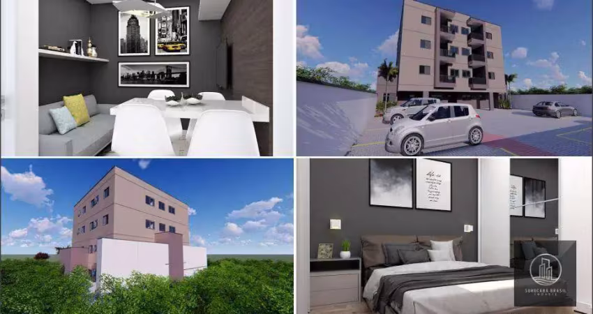 Apartamento com 2 dormitórios à venda, 53 m² por R$ 162.900 - Jardim Europa - LR London Residencial - Sorocaba/SP