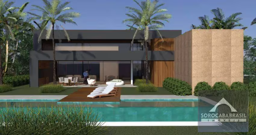 Casa com 4 dormitórios à venda, 430 m² por r$ 3.400.000 - lago azul condomínio e golfe clube - sorocaba/sp.