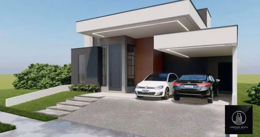 Casa com 3 dormitórios à venda, 188 m² por r$ 1.450.000 - parque três meninos - sorocaba/sp