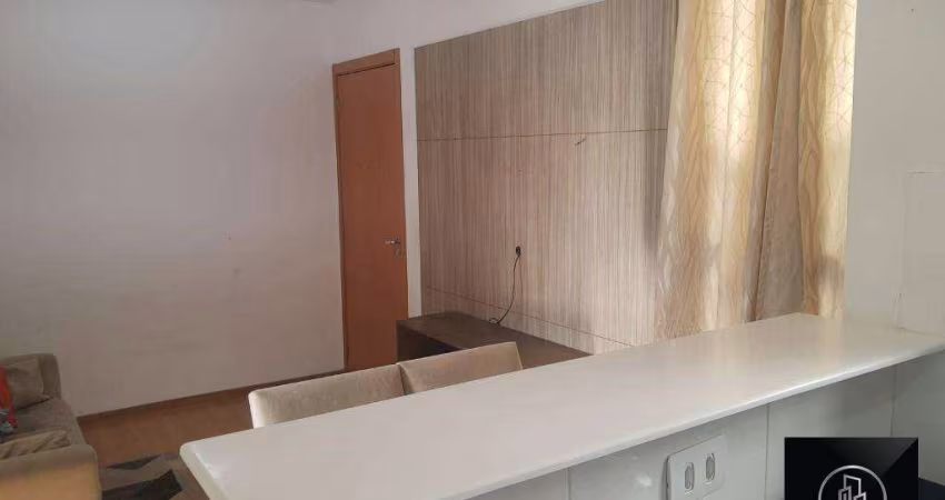 Apartamento com 2 dormitórios para alugar, 50 m² por R$ 1.600/mês - Jardim Karolyne - Votorantim/SP