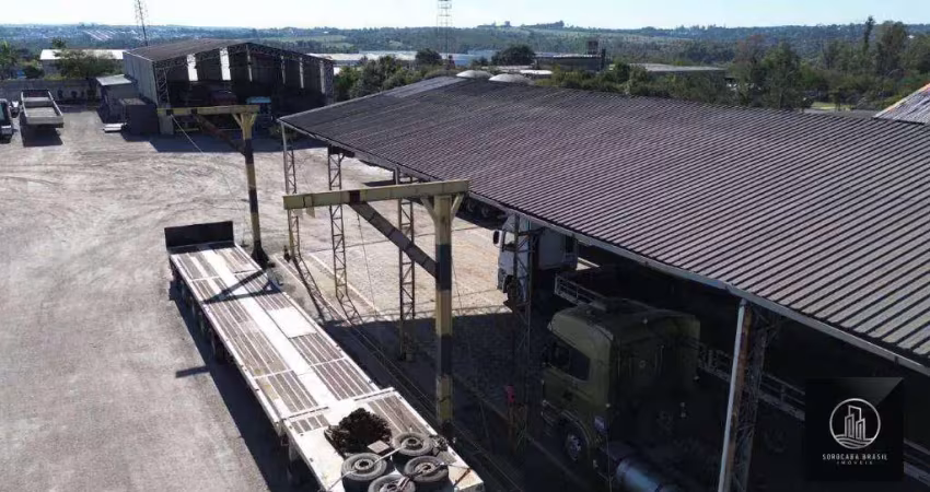 Área à venda, 14000 m² ( sendo 1500m² de galpão construído ) por r$ 10.000.000 - aparecida - sorocaba/sp