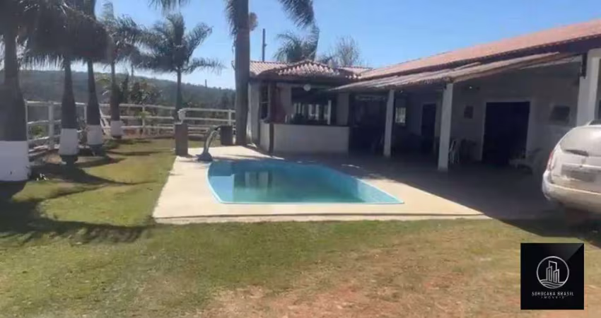 Chácara com 3 dormitórios à venda, 1200 m² por r$ 850.000,00 - inhayba - sorocaba/sp