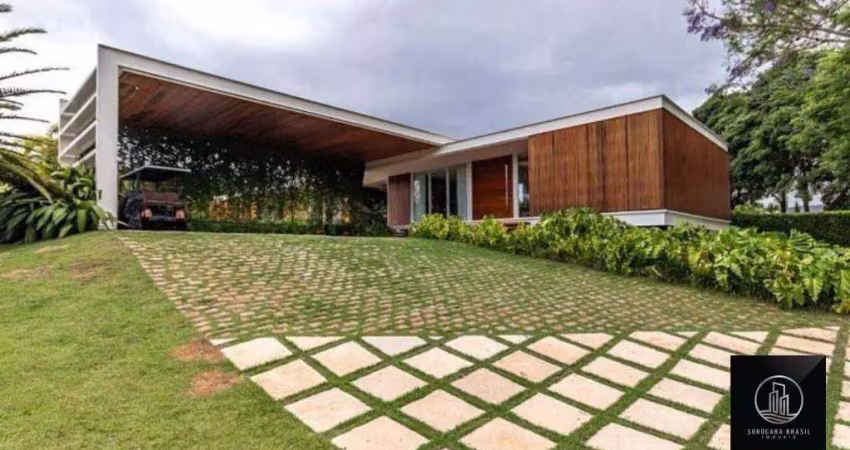 Casa com 3 suítes à venda, 440 m² por r$ 6.000.000 - lago azul condomínio e golfe clube - araçoiaba da serra/sp