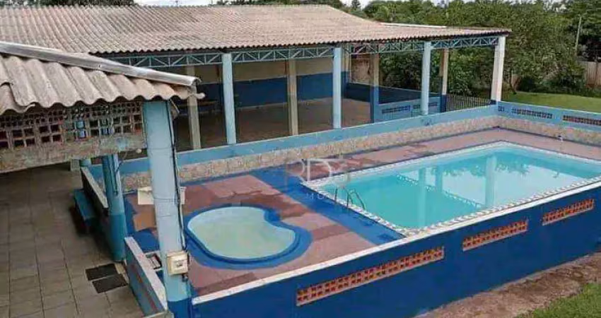 Chácara com salão de festa à venda, 4800 m² por r$ 1.500.000 - warta - londrina/pr