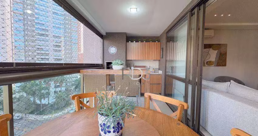 Apartamento com 3 dormitórios para alugar, 120 m² por r$ 7.500/mês - gleba fazenda palhano - londrina/pr