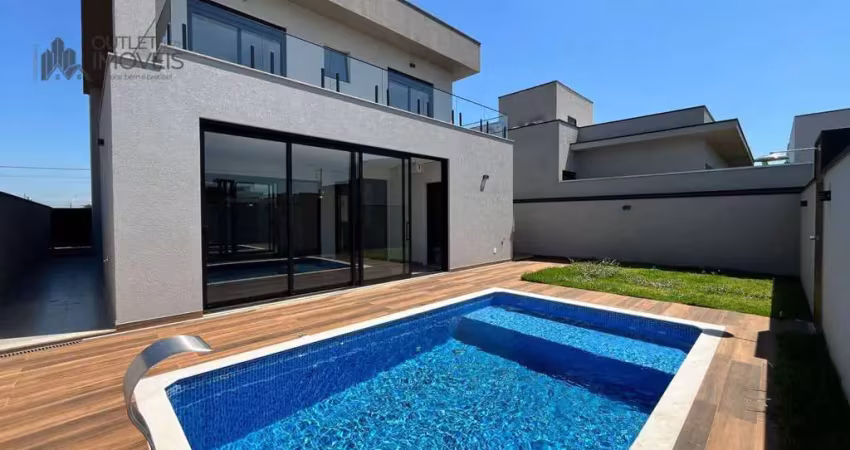 Casa em condomínio fechado com 4 quartos à venda na Rua Ilha de Creta, Parque Brasil 500, Paulínia