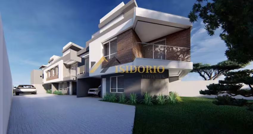 EXCELENTE SOBRADO NOVO!!! 03 QTOS., SUÍTE, TERRAÇO, QUINTAL