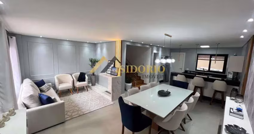 Triplex alto padrão! suíte, terraço, área gourmet c/ churras.