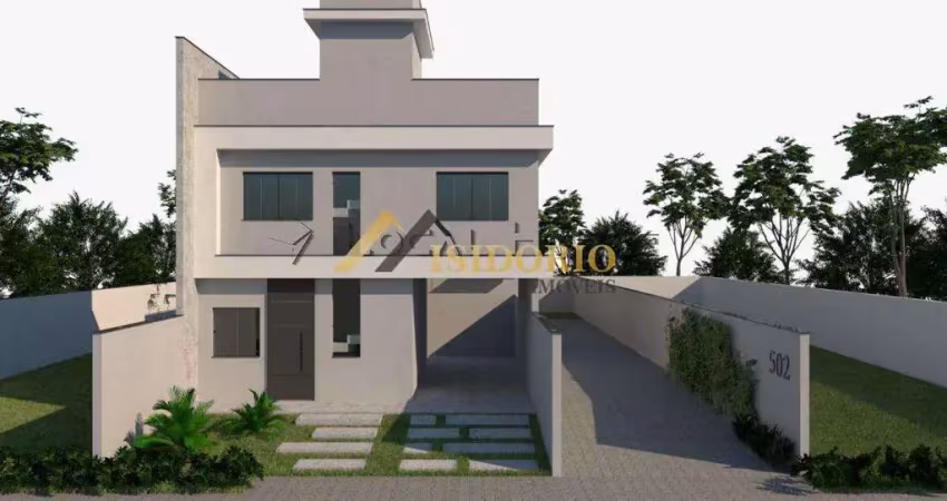 Sobrado novo no santa cândida! 03 quartos, suíte, 02 garagem