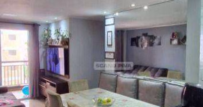 Apartamento com 3 dormitórios para alugar, 65 m² por R$ 2.860/mês - Vila Camilópolis - Santo André/SP