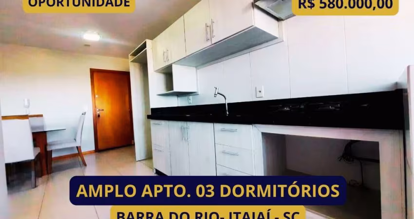 Apartamento para Venda em Itajaí, Barra do Rio, 3 dormitórios, 1 suíte, 2 banheiros, 2 vagas