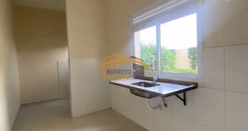 Apartamento novo para locação, Térreo, com 2 dormitórios, 1 vaga de garagem coberta , 1 banheiro, lazer completo