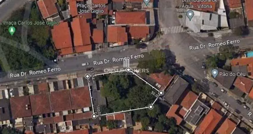 Terreno à venda na Rua Doutor Romeo Ferro, 455, Jardim Bonfiglioli, São Paulo