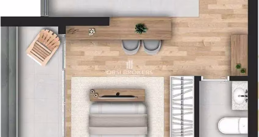Reserva continental - stúdio 33m² - reserva continental