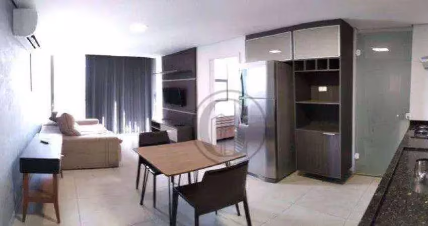Apartamento com 1 dormitório, 50 m² - venda por r$ 550.000 ou aluguel por r$ 3.311/mês - parque campolim - sorocaba/sp
