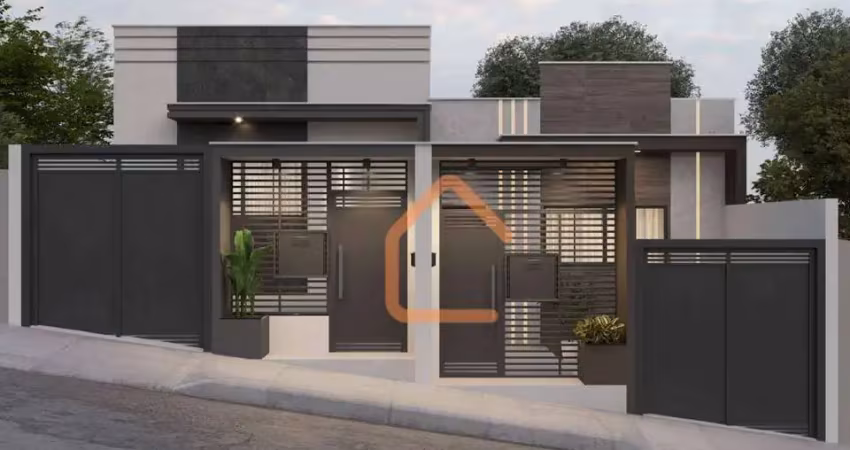 Casa com 2 dormitórios à venda, 65 m² por r$ 315.000 - parque real - pouso alegre/mg