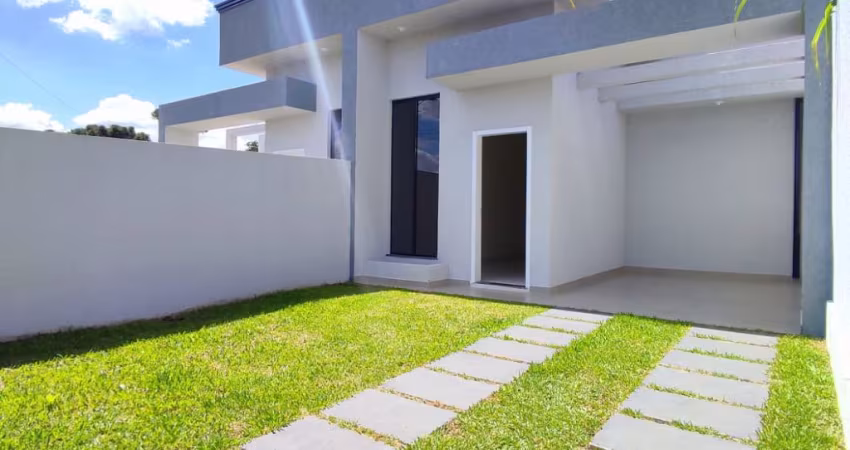 CASA 03 QUARTOS, SUÍTE E PÉ DIREITO ALTO EM ARAUCARIA. EXCELENTE ACABAMENTO