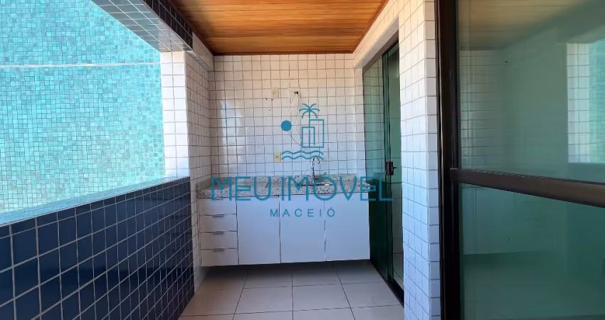 Apartamento espaçoso com Varanda Gourmet? Sim, 67 m2 , dois quartos com Varanda em Jatiúca, Maceió/AL