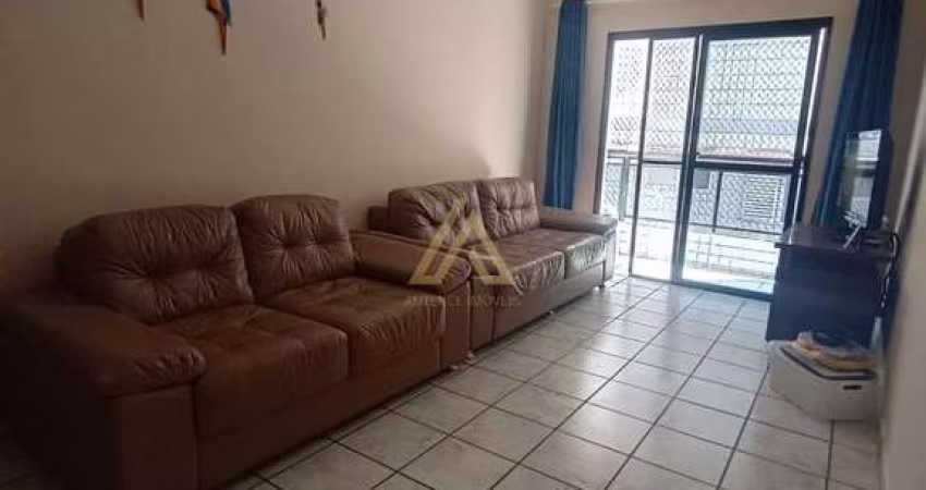 Aluguel de Apartamento mobiliado na Guilhermina, Praia Grande-SP: 1 Quarto, 2 Salas, 1 Vaga de Garagem, 58m²