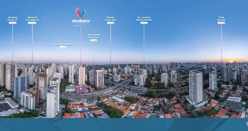 Excelente Localização, apenas 60 mts da estação do metrô campo belo !!!