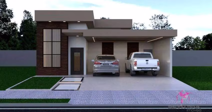 Casa contemporânea em construção – santa helena, leme/sp
