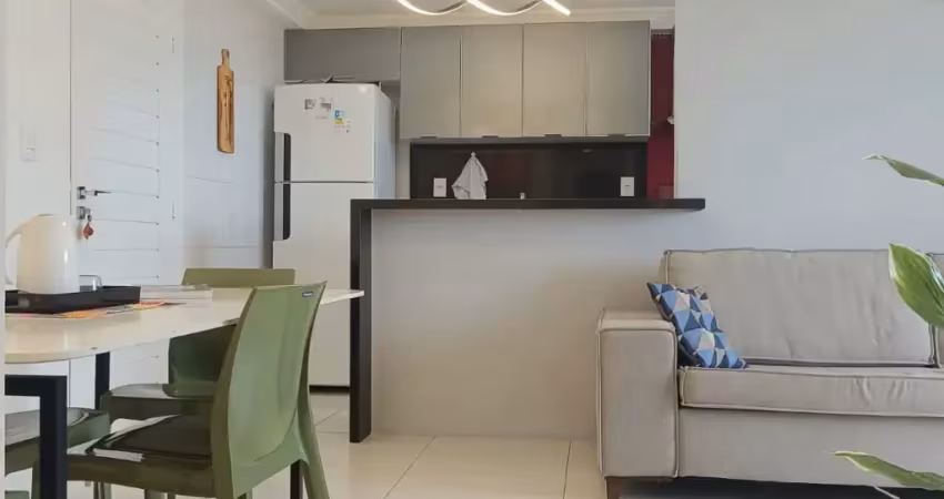 Praia formosa - apartamento com vista mar com 2 quartos sendo 1 suíte, elevador e lazer!